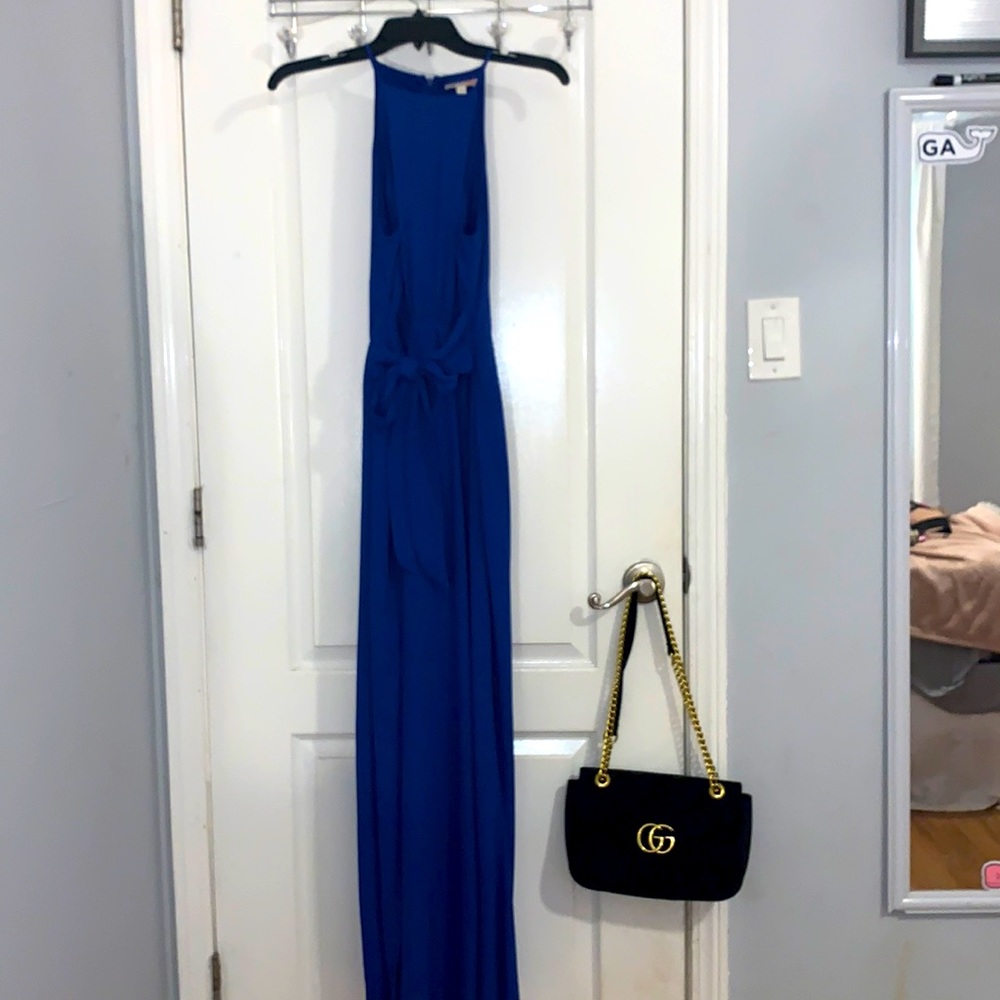 blue prom dress
